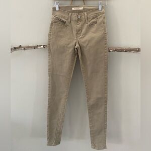 Levi’s 710 Super Skinny Khaki Tan Jeans